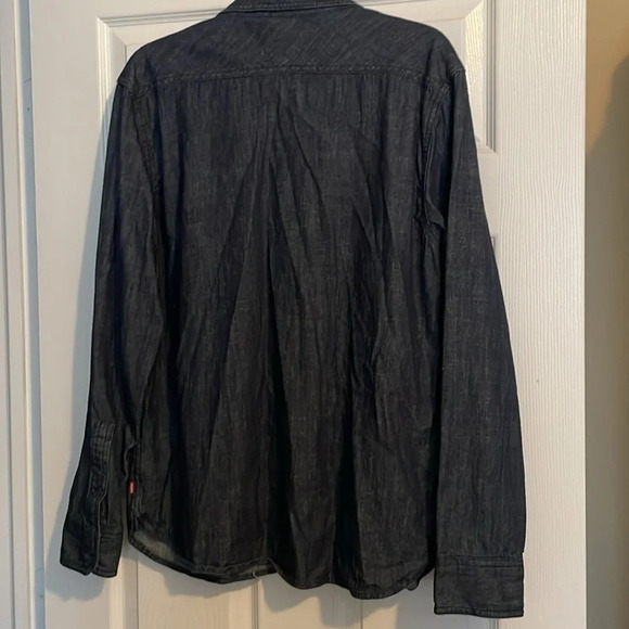 Levi’s men’s blue long sleeve button down shirt size large - Picture 5 of 8